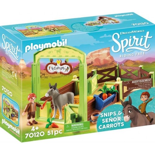 Playmobil Snips & Señor Carrots with Horse Stall