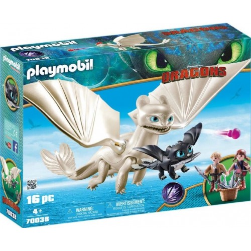 Playmobil Dragons Light Fury with Baby Dragon...