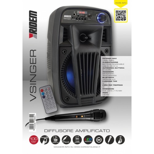 Karma Italiana V Singer Sistema PA indipendente...