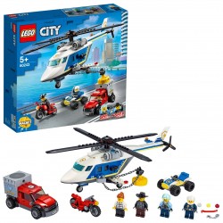 LEGO City Inseguimento sull'elicottero della polizia - 60243