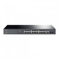 TP-LINK TL-SG1428PE switch di rete Gestito Gigabit Ethernet (10/100/1000) Supporto Power over Ethernet (PoE) 1U Nero