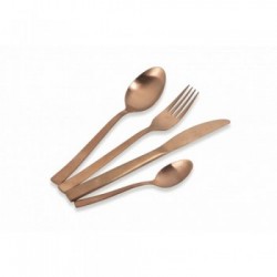 Villa D'Este Home Tivoli 'Lexington', Set Posate 24 Pezzi, Copper Opaco