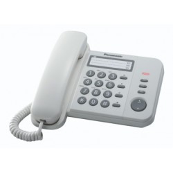 Panasonic KX-TS520EX1W telefono Bianco Identificatore di chiamata