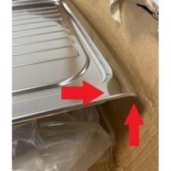 - OUTLET - Franke GAX 621 - Lavello Galassia, Inox satinato, Vasca a DX, 116x50 cm, FUN 101.0017.504