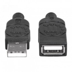Manhattan 338653 cavo USB 1,8 m USB 2.0 USB A Nero