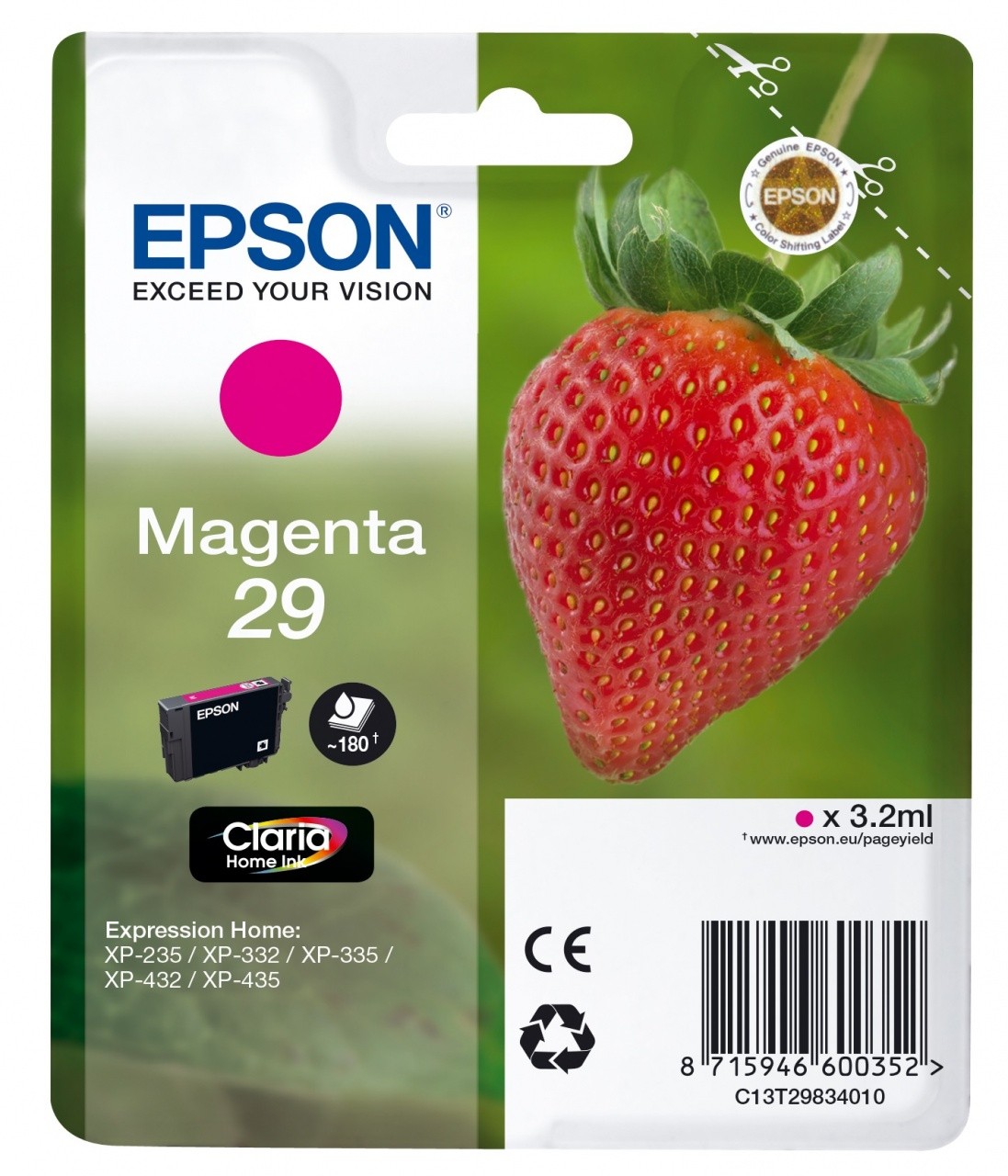Epson Strawberry 29 M Originale Magenta 1 pezzo(i)