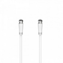Hama 00205064 cavo coassiale 3 m F Bianco