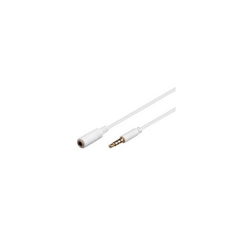 Goobay 2m 3.5mm cavo audio Bianco