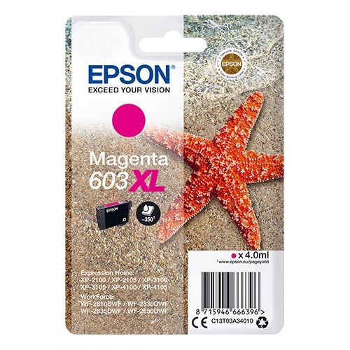 Epson Singlepack Magenta 603XL Ink