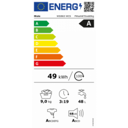Miele WSI 863 WCS - Lavatrice a Carica Frontale, TwinDos 9 Kg, 1600 Giri, Classe A 