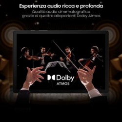 Samsung Galaxy Tab A8 Tablet Android 10.5 Pollici Wi-Fi RAM 4 GB 64 GB Tablet Android 11 Silver