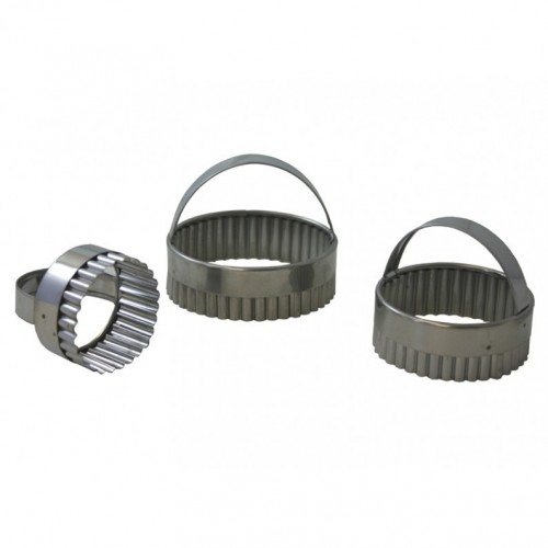 Eva 041224 - 3 Tagliapasta Festonati, Acciaio...