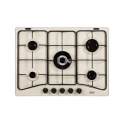 De Longhi SF57ASV - Piano cottura 70 cm, 5 Fuochi gas, Sabbia