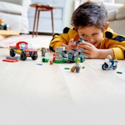 Lego City 60319 - Soccorso Antincendio e Inseguimento della Polizia