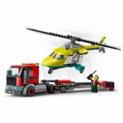 Lego City 60343 - Trasportatore di Elicotteri di Salvataggio