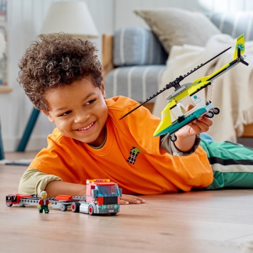 Lego City 60343 - Trasportatore di Elicotteri...