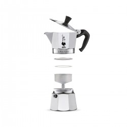 Bialetti Moka Express - Caffettiera in Alluminio, 2 Tazze