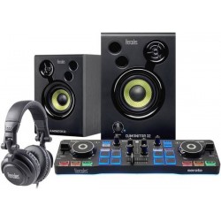 Hercules DJ STARTERKIT controller+2monitor+cuffia
