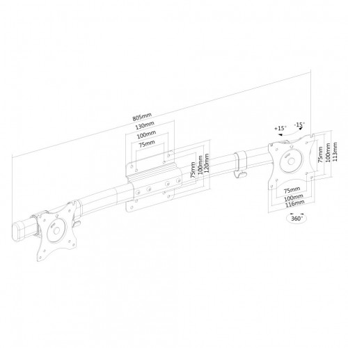 Newstar Adattatore doppio monitor