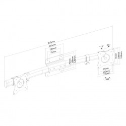 Newstar Adattatore doppio monitor