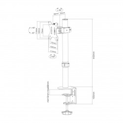 Newstar Supporto da scrivania per monitor