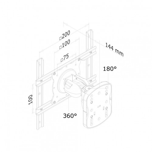 Newstar Supporto a parete per monitor/TV