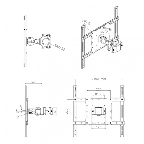 Newstar Supporto per monitor/TV