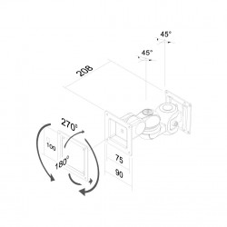 Newstar Supporto a parete per monitor/TV