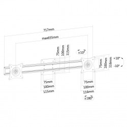 Newstar Adattatore doppio monitor