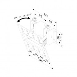 Newstar Supporto a parete per monitor/TV