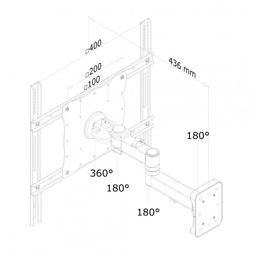 Newstar Supporto a parete per monitor/TV