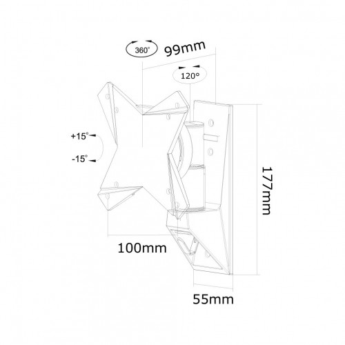 Newstar Supporto a parete per monitor/TV