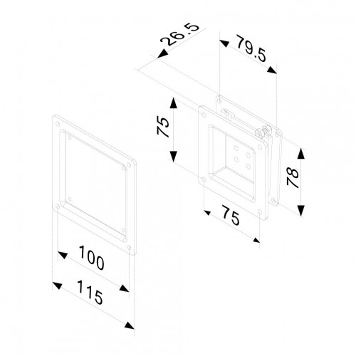 Newstar Supporto a parete per monitor/TV