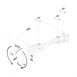 Newstar Supporto a parete per monitor/TV