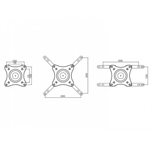 Multibrackets 3282 supporto da parete per tv a...