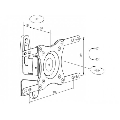 Multibrackets 3275 supporto da parete per tv a...