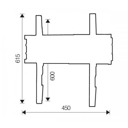 ITB OM06165 supporto da parete per tv a schermo...