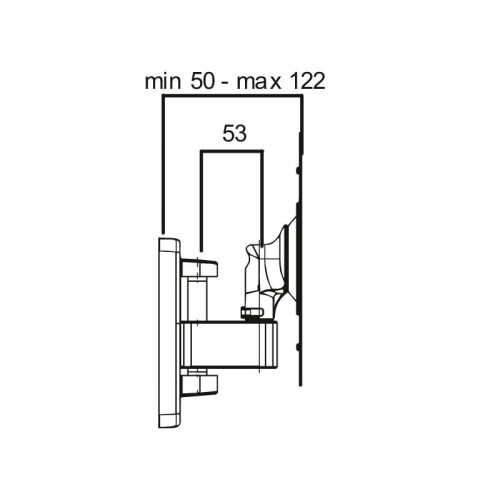 ITB OM06175 supporto da parete per tv a schermo...