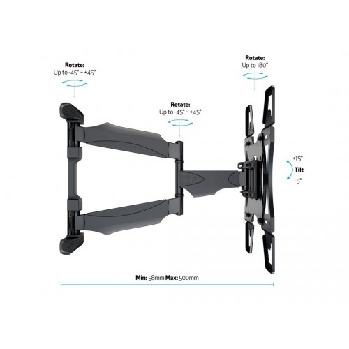 Multibrackets 1725 supporto da parete per tv a...