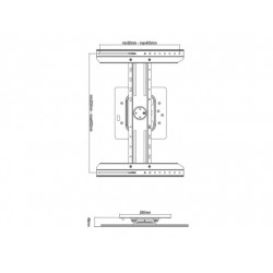 Multibrackets 7136 supporto da parete per tv a schermo piatto 160 cm (63") Nero