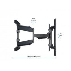 Multibrackets 6317 supporto da parete per tv a schermo piatto 2,16 m (85") Nero