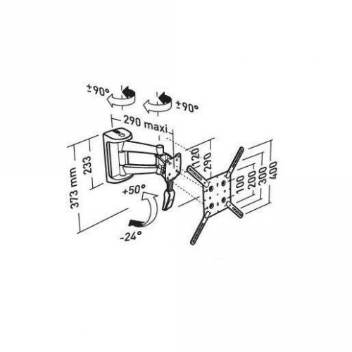 Nilox AMER002560 supporto da parete per tv a...