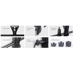 ITB CHMSA1U supporto da parete per tv a schermo piatto 139,7 cm (55") Nero