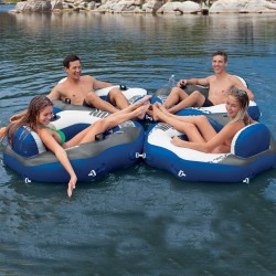 Intex 58854 galleggiante da piscina e da spiaggia Nero, Blu Sedia a sdraio galleggiante Immagine Vinile