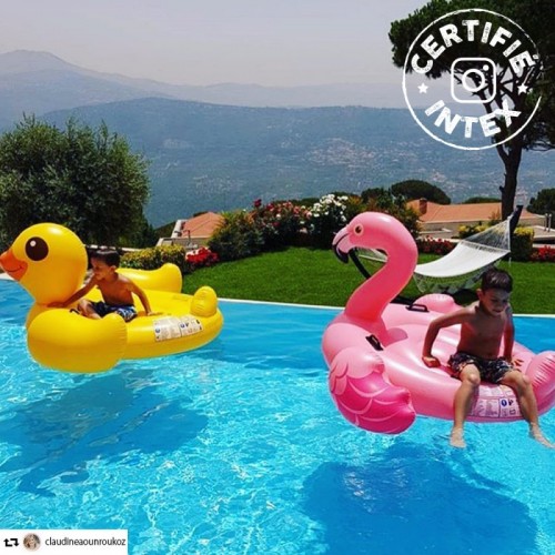 Intex 57558NP Rosa Materassino galleggiante...