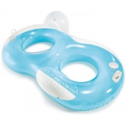 Intex 56800EU galleggiante da piscina e da spiaggia Blu, Bianco Sedia a sdraio galleggiante Monocromatico Vinile