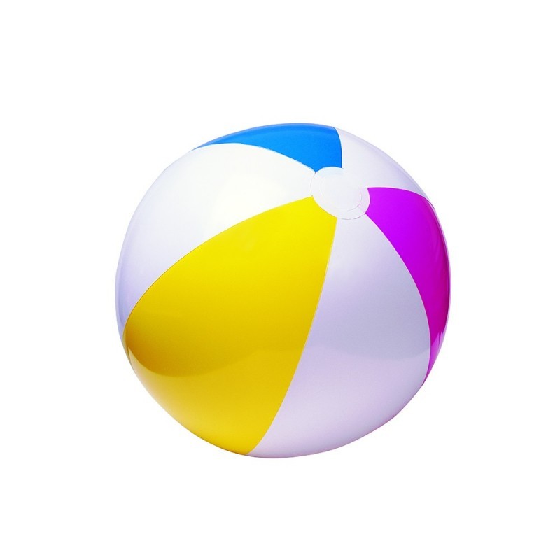 Intex 59030NP pallone da spiaggia Blu, Porpora, Bianco, Giallo 61 cm