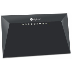 Digicom RVW300-K01 router wireless Banda singola (2.4 GHz) Fast Ethernet Nero