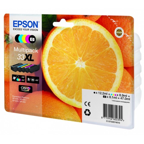 Epson Oranges Multipack 5-colours 33XL Claria...
