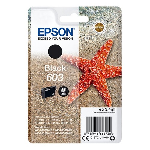 Epson Singlepack Black 603 Ink